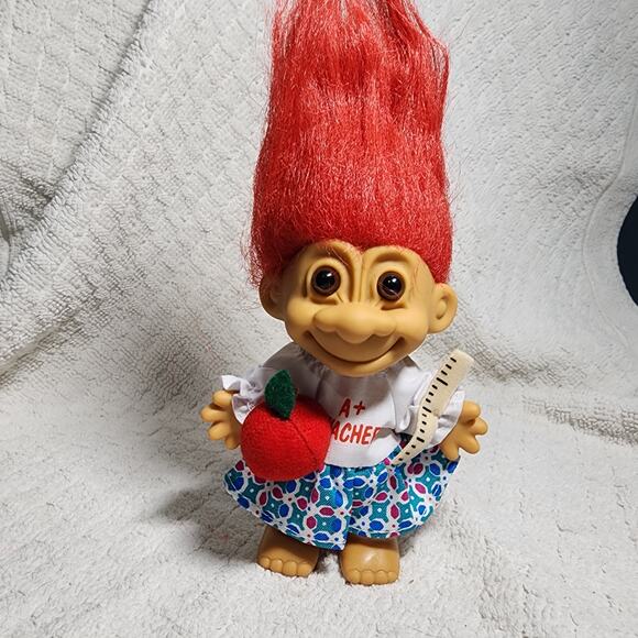 Troll Doll A+ Teacher with RED Hair - Picture 1 of 4